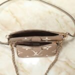 Louis Vuitton Multi Pochette Accessoires Monogram Empreinte Greige 25Cm - Image 5