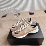 Chanel Sneaker Gold Beige And Black G46609 B21320 U2406 - Image 2