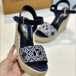 Louis Vuitton Helios Wedge Espadrille Marine 1Ahlkq - Image 3