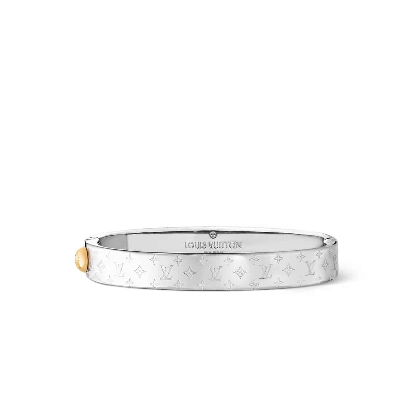 223-4-2 Louis Vuitton Nanogram Cuff Palladium M00250 - Image 1