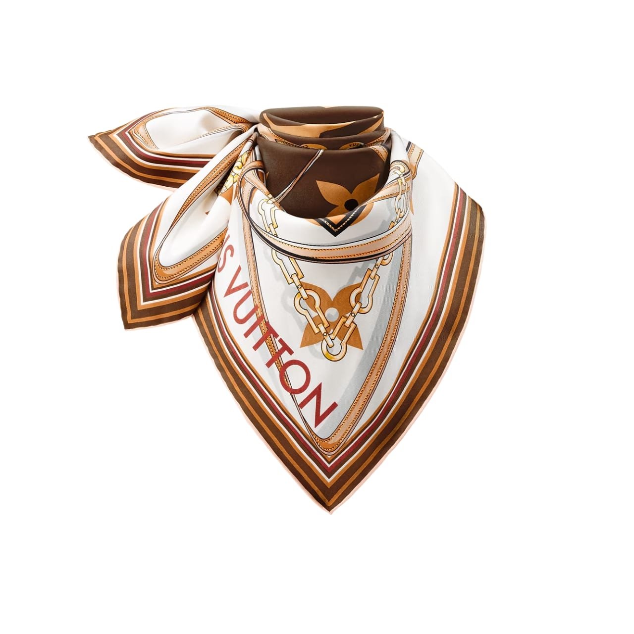 223 Louis Vuitton Ultimate Monogram Scarf In Brown 90Cm M77639 - Image 1