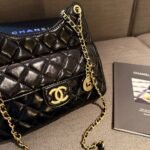 Chanel Small Hobo Bag Gold Black 20cm AS3710 B09746 94305 - Image 4