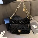 Chanel Small Hobo Bag Gold Black 20cm AS3710 B09746 94305 - Image 6