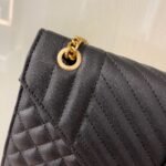 Saint Laurent Envelope Large Mix Matelassé Shoulder Bag Black 31cm 600166BOW911000 - Image 7