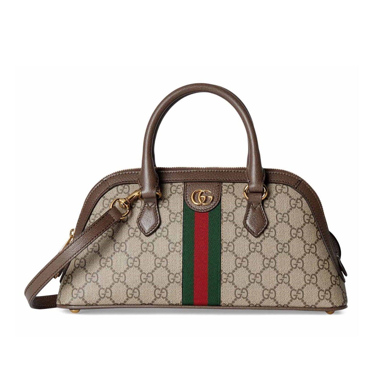 23-5-1 Gucci Ophidia Small Top Handle Bag Beige And Ebony 30Cm - Image 1