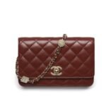 Chanel Wallet On Chain With Diamond Burgundy 20cm Ap4299 B18216 Nzv44