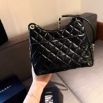 Chanel Small Hobo Bag Gold Black 20cm AS3710 B09746 94305 - Image 7