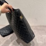 Saint Laurent Icare Shopping Bag In Quilted Gold Hardware Black 40Cm - Image 2