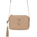 Saint Laurent Lou Camera Bag In Quilted Leather Beige Gold 23cm 612544DV7072721