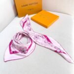 Louis Vuitton X Takashi Murakami Monogram Cherry Blossom Square Pink 90cm M94964 - Image 5