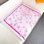 Louis Vuitton X Takashi Murakami Monogram Cherry Blossom Square Pink 90cm M94964 - Image 6