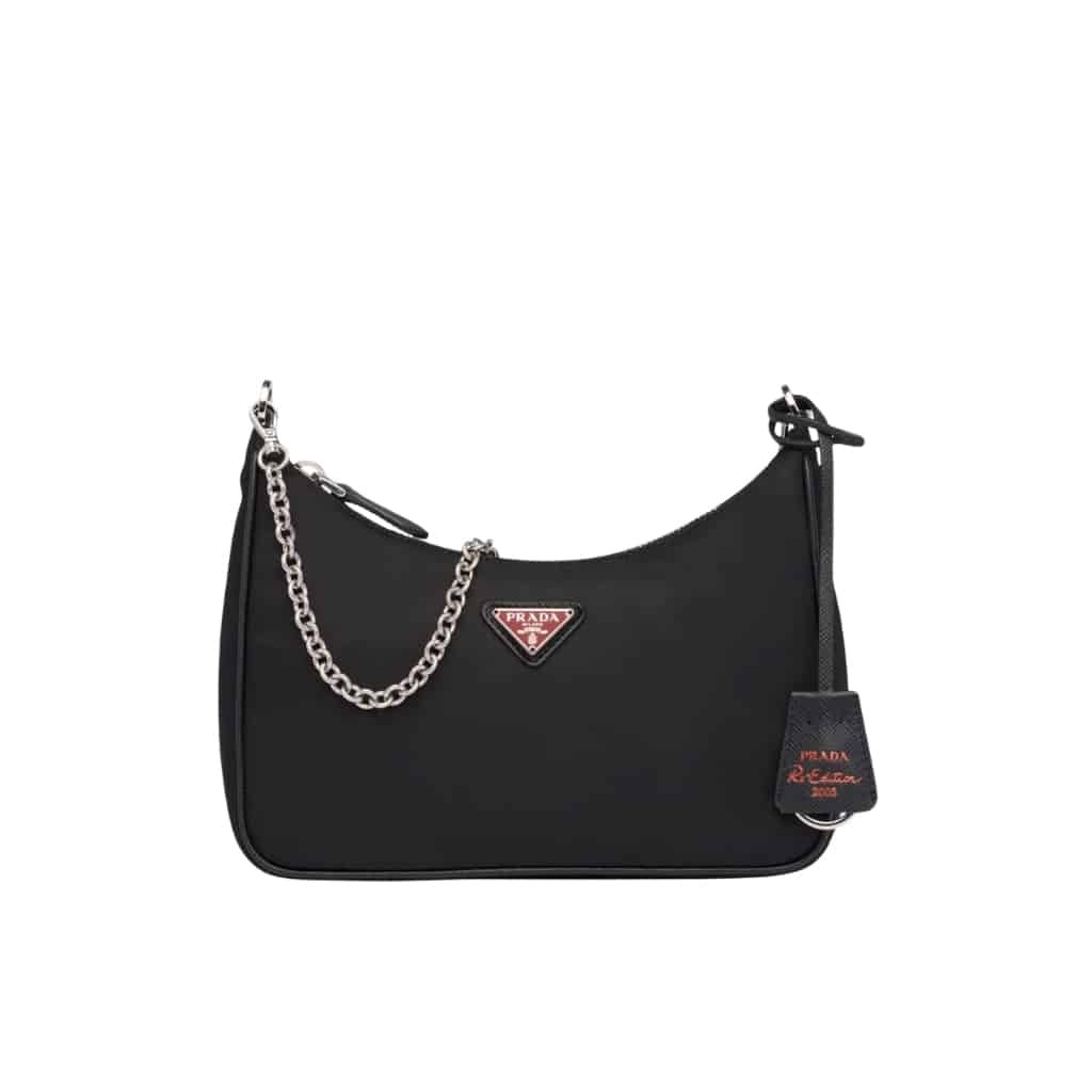 27-18 Prada Re Edition 2005 Re Nylon Black Red 22cm 1BH204 064 F0DL1 V I1L - Image 1