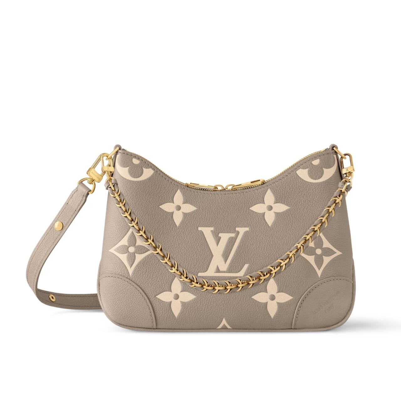 275-1-1 Louis Vuitton Boulogne Bicolor Monogram Empreinte Leather Crème 27cm M13224 - Image 1