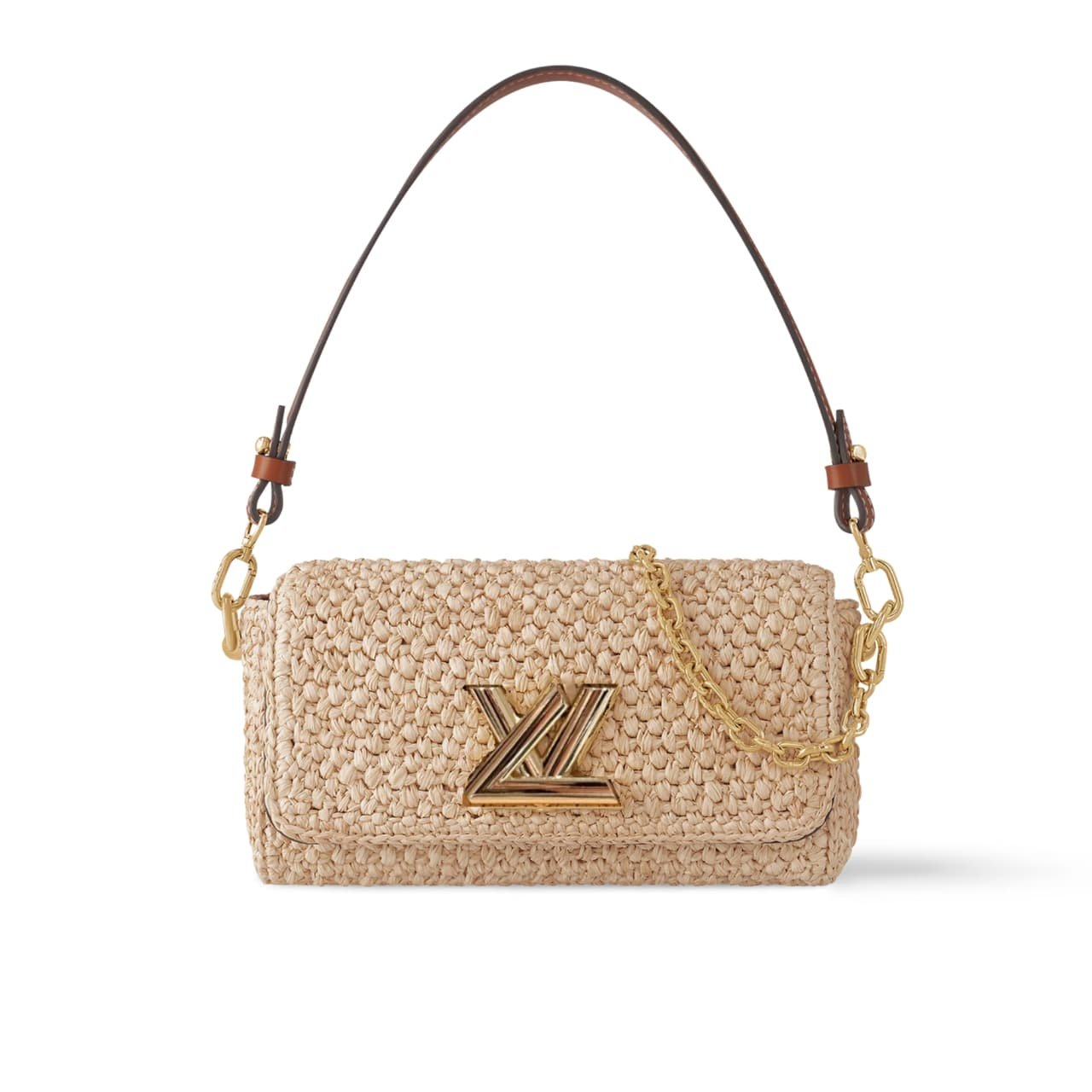 281-1-1 Louis Vuitton Twist West Natural Tan 27Cm M25030 - Image 1