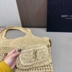Saint Laurent Icare In Raffia Natural Gold 43Cm 772191GAAEK2063 - Image 3