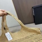 Saint Laurent Icare In Raffia Natural Gold 43Cm 772191GAAEK2063 - Image 7