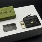 Gucci Gg Marmont Keychain Wallet Black 10cm - Image 2