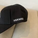 Hermes Baseball Cap Black H Logo - Image 3