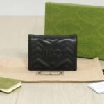 Gucci Gg Marmont Card Case Wallet Black 11cm 466492 Dtd1t 1000 - Image 2