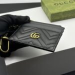 Gucci Gg Marmont Keychain Wallet Black 10cm - Image 7