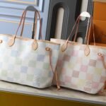 Louis Vuitton Neverfull MM Damier Canvas Peach 31Cm N40668 - Image 11