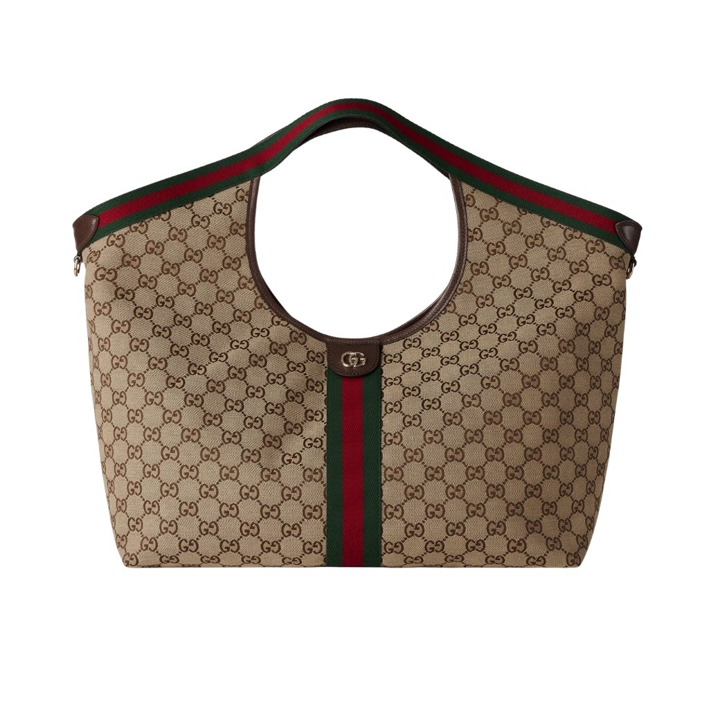 3-1-1 Gucci Giglio Large Tote Bag Beige And Dark Brown GG Canvas 60Cm 853971 FAFFP 2547 - Image 1