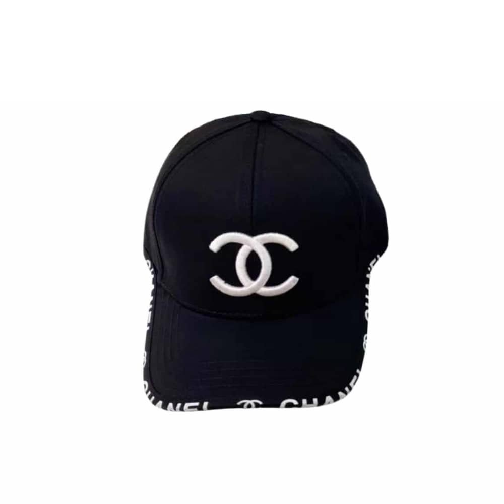 305 Chanel CC Cotton Baseball Cap Black - Image 1