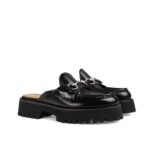 Gucci Women’S Mule With Horsebit Black 764207 Ds800 1000