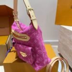 Louis Vuitton Baggy Fuchsia Denim 30Cm M28266 - Image 5