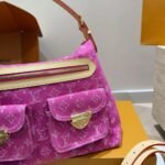 Louis Vuitton Baggy Fuchsia Denim 30Cm M28266 - Image 4