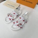 Louis Vuitton X Takashi Murakami Bom Dia Flat Comfort Mule White 1Ahlz7 - Image 2