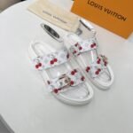 Louis Vuitton X Takashi Murakami Bom Dia Flat Comfort Mule White 1Ahlz7 - Image 3