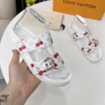 Louis Vuitton X Takashi Murakami Bom Dia Flat Comfort Mule White 1Ahlz7 - Image 4