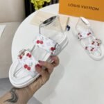 Louis Vuitton X Takashi Murakami Bom Dia Flat Comfort Mule White 1Ahlz7 - Image 5