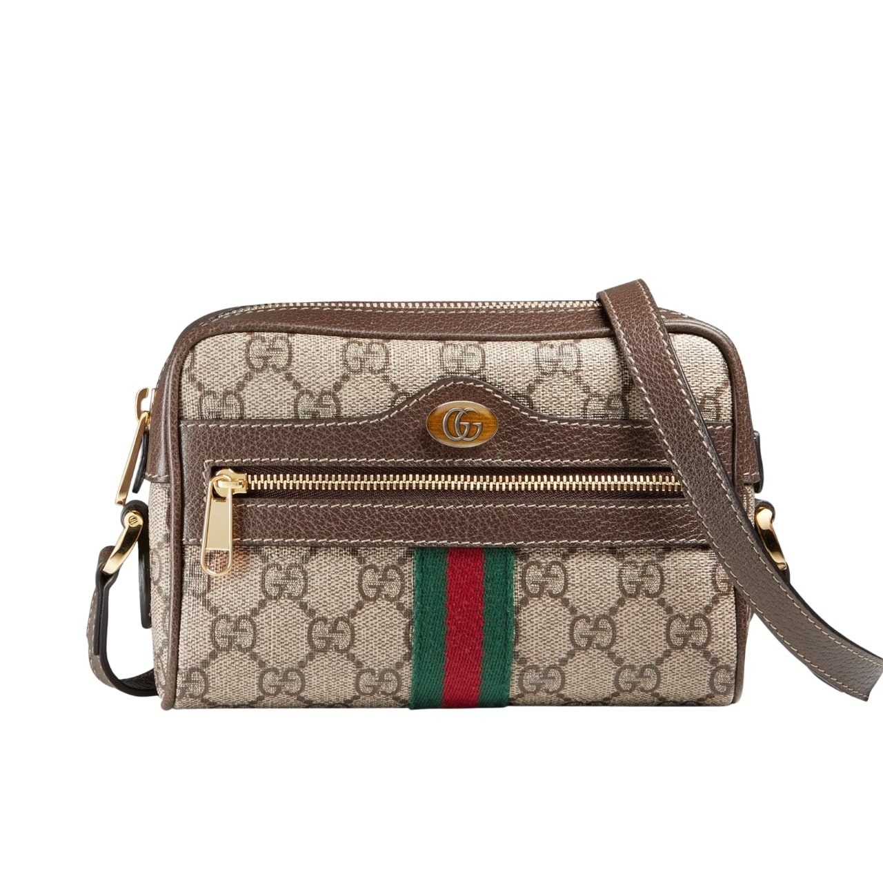 324-1-1 Gucci Ophidia Mini Bag Beige And Ebony 17Cm 517350 96IWS 8745 - Image 1