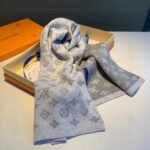 Louis Vuitton Cachecol Monogram Denim Scarf Light Grey - Image 3