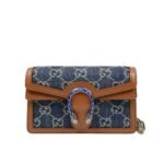 Gucci Dionysus Super Mini Denim Dark Blue And Brown 16Cm 476432 2KQFN 4483