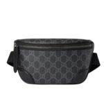 Gucci GG Emblem Small Belt Bag Black Fabric 23Cm ‎821165 FAED9 1000