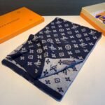 Louis Vuitton Cachecol Monogram Denim Scarf Dark Grey - Image 2