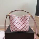 Gucci GG Emblem Small Bucket Bag Pink And Red 20Cm 815118 FAFF1 8649 - Image 2