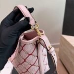 Gucci GG Emblem Small Bucket Bag Pink And Red 20Cm 815118 FAFF1 8649 - Image 5