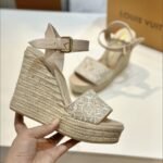 Louis Vuitton Helios Wedge Espadrille Beige 1Ahll6 - Image 6