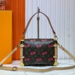 Louis Vuitton X Takashi Murakami Monogram Cerise Side Trunk MM 21cm Brown M14278 - Image 3