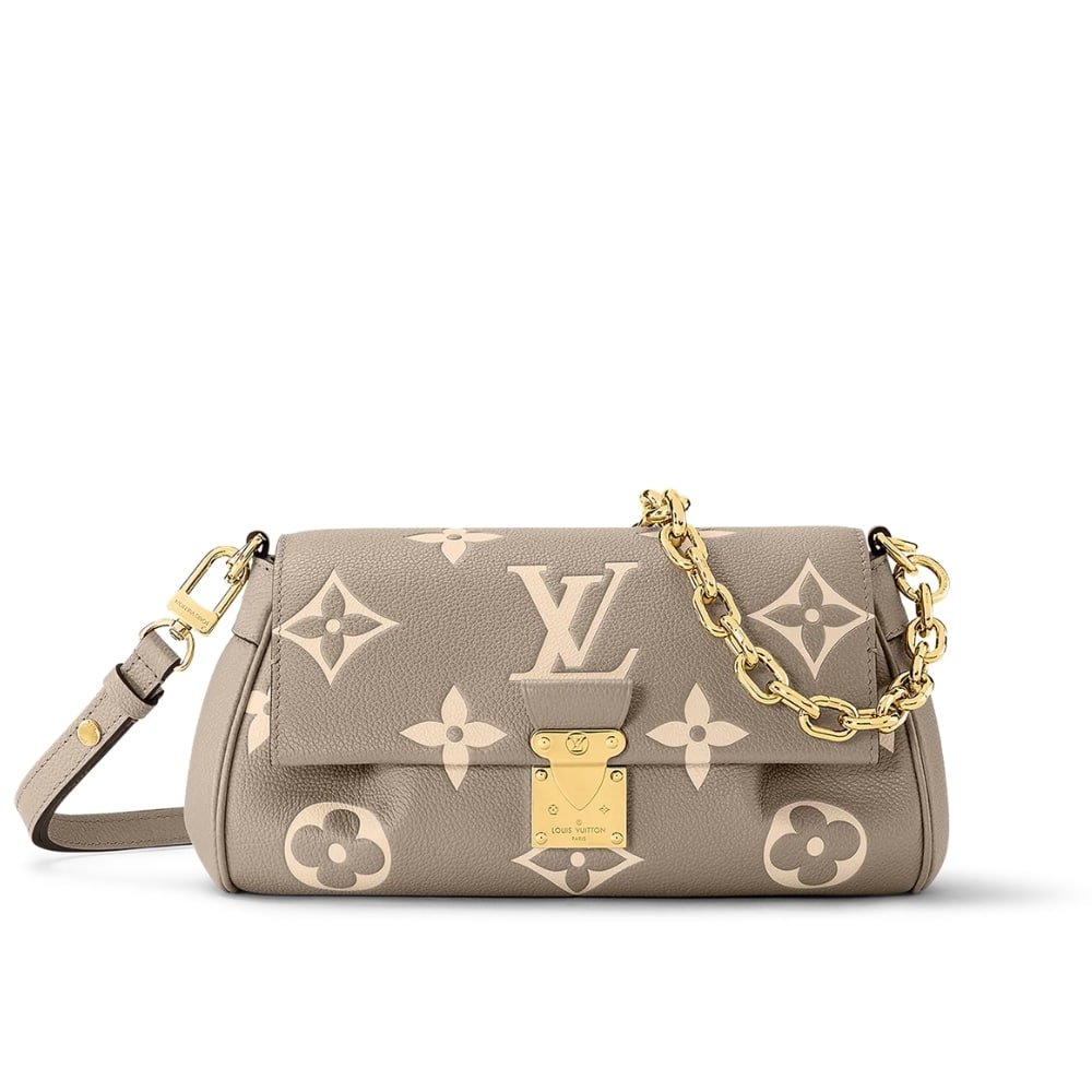362-3 Louis Vuitton Favorite Bicolor Monogram Beige 24Cm M45836 - Image 1
