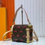 Louis Vuitton X Takashi Murakami Monogram Cerise Side Trunk MM 21cm Brown M14278 - Image 2
