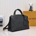 Louis Vuitton Petit Palais Monogram Empreinte Leather Black 29Cm M58916 - Image 4