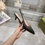 Gucci Horsebit Slingback Pump Black 782407 AAEGJ 1000 - Image 3