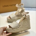 Louis Vuitton Helios Wedge Espadrille Beige 1Ahll6 - Image 7