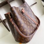 Louis Vuitton Néonoé MM Monogram Canvas Bucket Bag Caramel Brown 26cm M44887 - Image 2