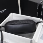 Saint Laurent Lou Camera Bag In Quilted Leather Black Noir 23Cm 761554DV7081000 - Image 4